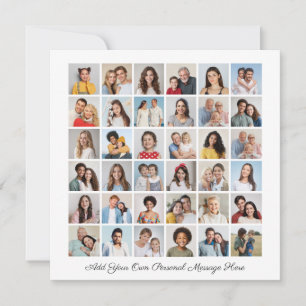 36 Collage de fotos Añadir su propia tarjeta plana