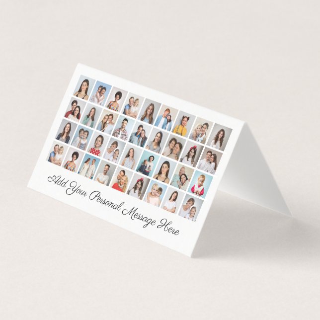 36 Collage de fotos Añadir tu paquete de tarjetas  (Anverso)