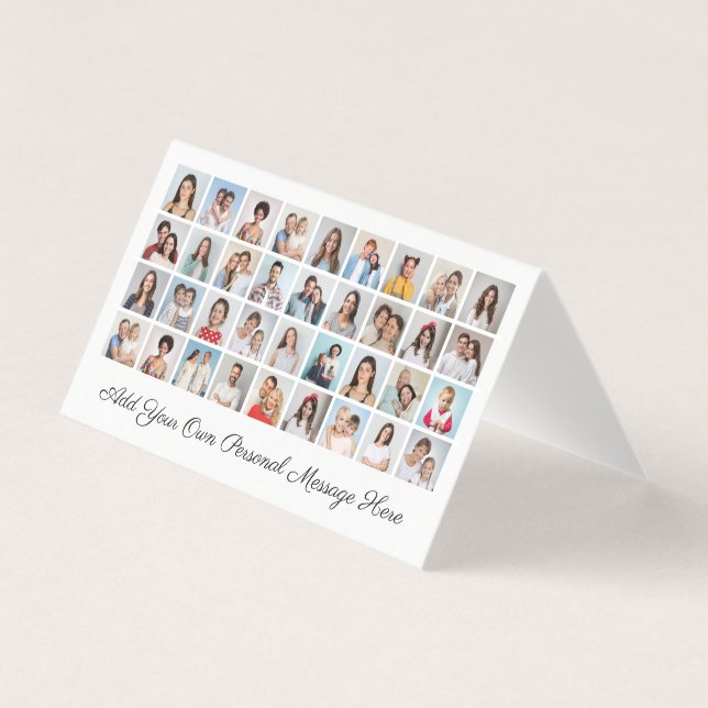 36 Collage de fotos Añadir tu paquete de tarjetas  (Anverso)