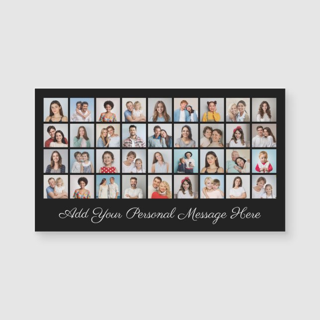 36 Collage de fotos Añadir tu tarjeta magnética de (Anverso)