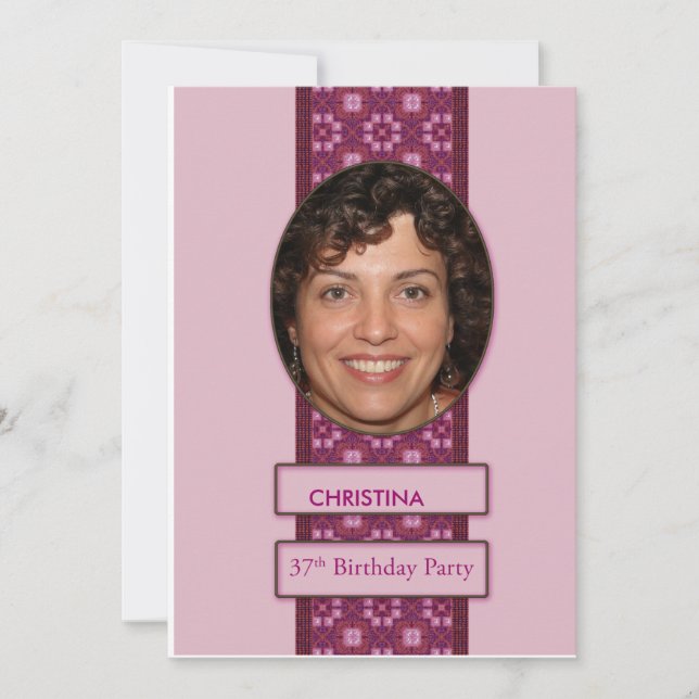 37.º nombre e imagen de la invitación a la fiesta  (Anverso)