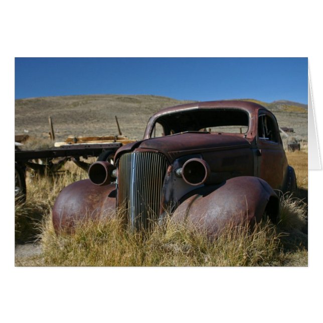 '37 Chevy en Bodie CA - tarjeta (Anverso (Horizontal))