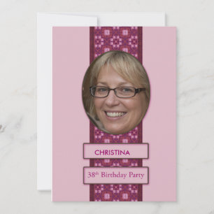 38.º nombre e imagen de la invitación a la fiesta 
