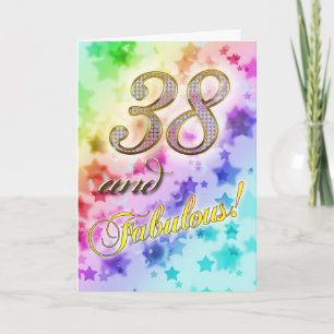 38.o Invitación de la fiesta de cumpleaños