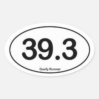 39.3 Goofy Runner - Pegatina Oval