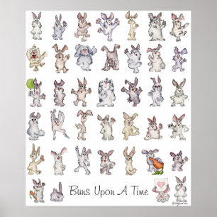 39 conejos de dibujos animados lindos decoración d