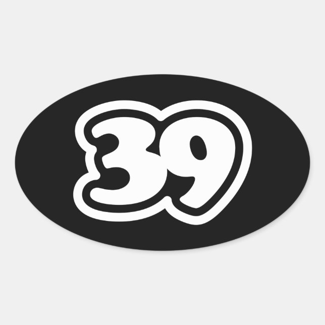 39 Pegatina de la jerga japonesa Sankyu Oval (Anverso)