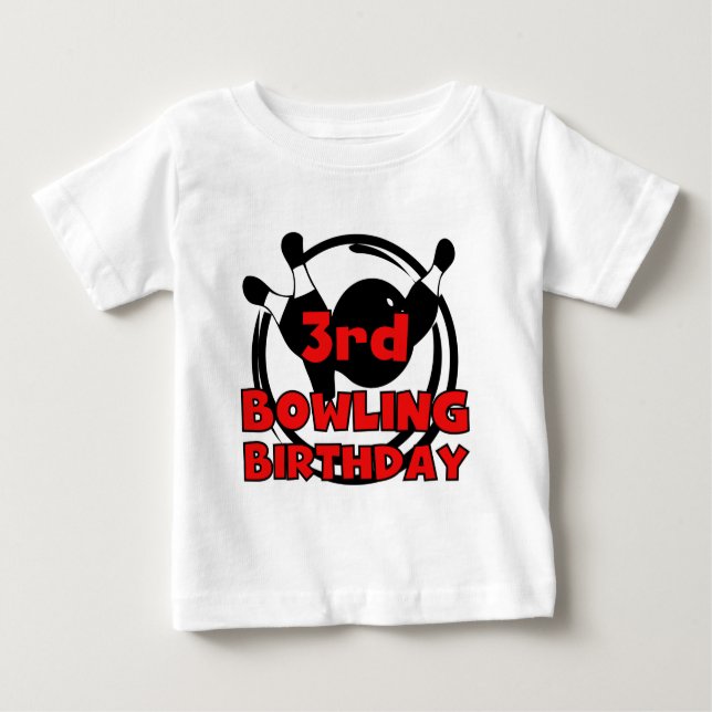3.ª bolera camisetas de cumpleaños y regalos (Anverso)
