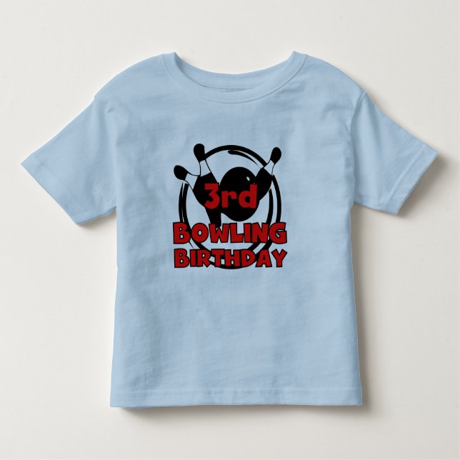 3.ª bolera camisetas de cumpleaños y regalos (Anverso)