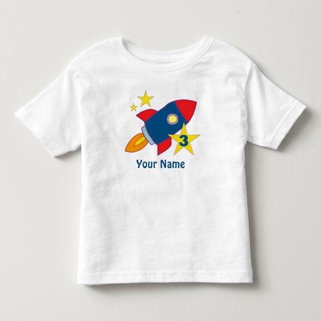 3.ª camiseta personalizada para un barco cohete de (Anverso)