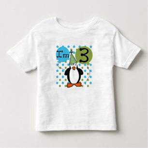 3.ª camiseta y regalo de cumpleaños del pingüino