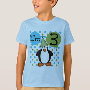 3.ª camiseta y regalo de cumpleaños del pingüino