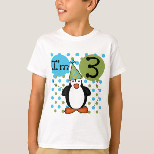 3.ª camiseta y regalo de cumpleaños del pingüino