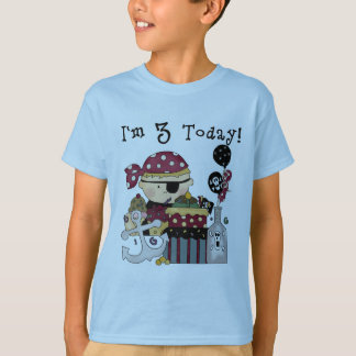 3.ª camiseta y regalo pirata de cumpleaños