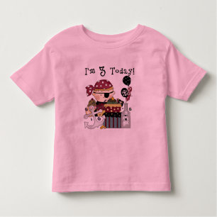 3.ª camiseta y regalo pirata de cumpleaños