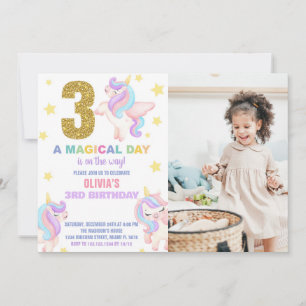 3.ª foto de invitaciones de cumpleaños de Rainbow