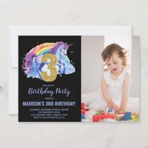 3.ª foto de invitaciones de cumpleaños de Rainbow 