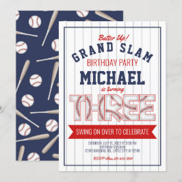 3.ª Invitación de cumpleaños al béisbol