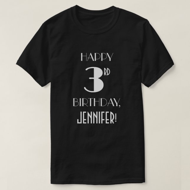 3.ᵉʳ Fiesta de cumpleaños - Camisa inspirada en el (Diseño del anverso)