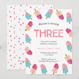 3.ᵉʳ Fiesta de cumpleaños | Invitación a la helada