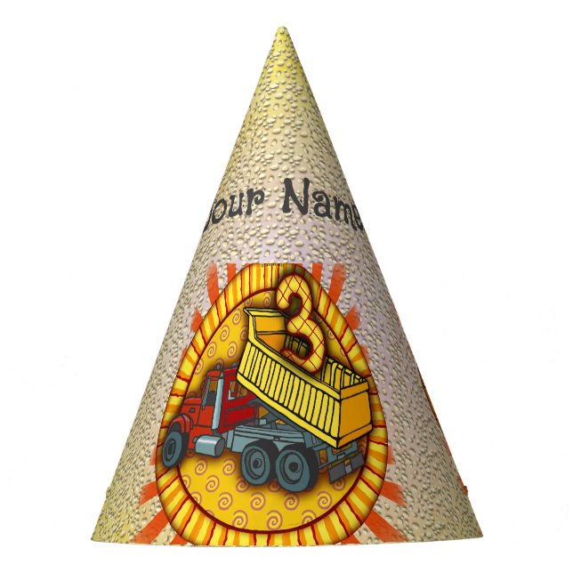 3.ᵉʳ gorra de Camión Volcado de Cumpleaños (Anverso)