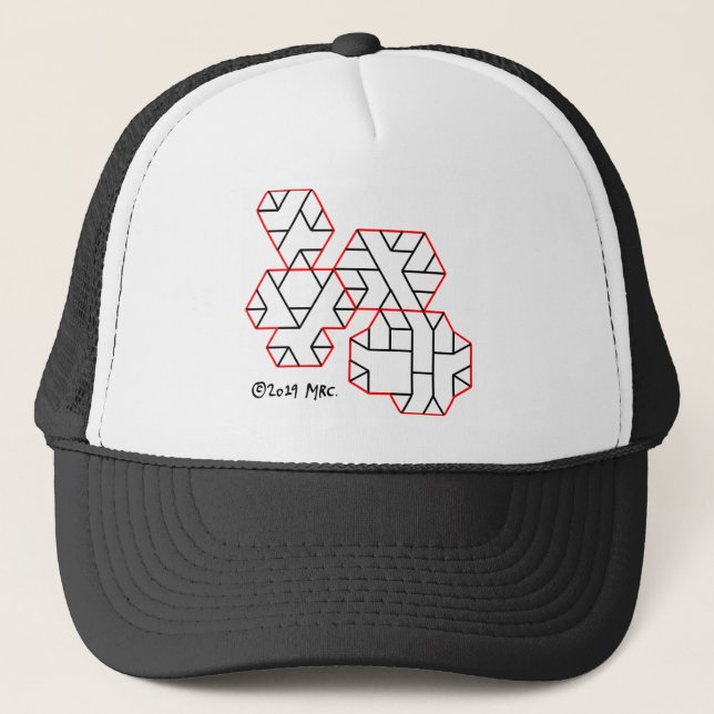 3.ᵉʳ Gorra geek de vértices de grado (Anverso)