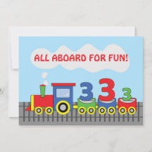 3.ᵉʳ tren de invitación a fiesta de cumpleaños per