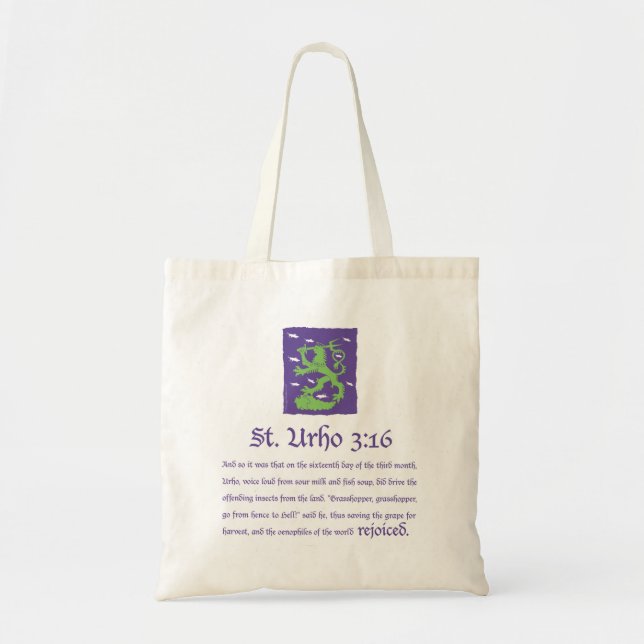3:16 del St. Urho - bolso (Frente)