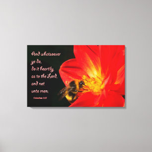 3:23 de Colossians en arte de la pared