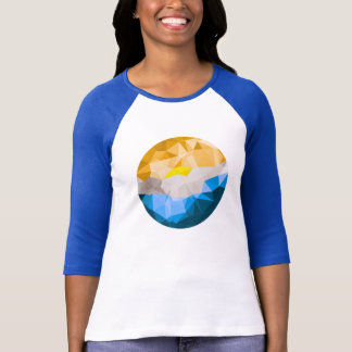 3/4 camiseta del béisbol de los SS de las mujeres
