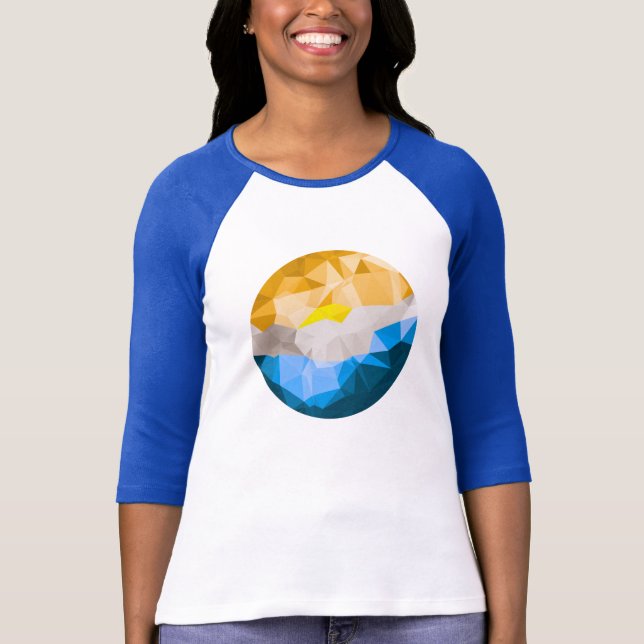 3/4 camiseta del béisbol de los SS de las mujeres (Anverso)