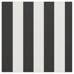 3/4" tela blanca de la raya del negro
