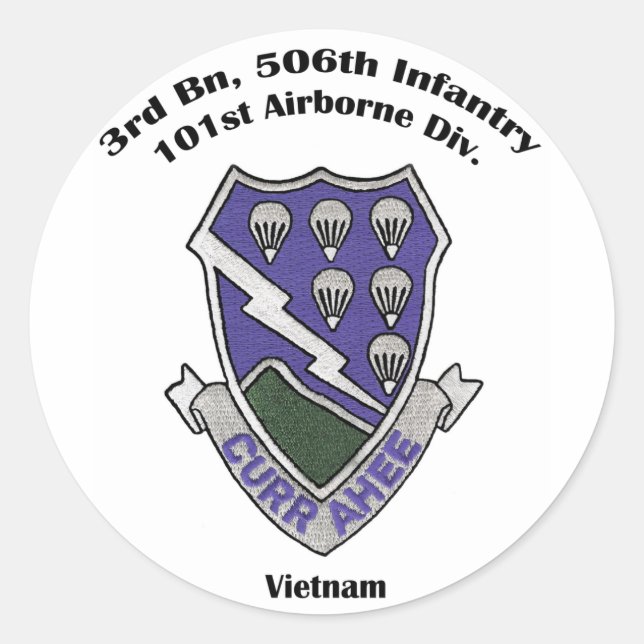 3-506ª Pegatina - Vietnam (Anverso)