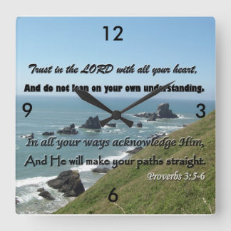 ¡3:5 de los proverbios - reloj 6! Confíe en al