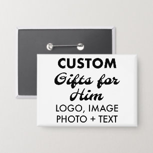 3.5" x 2.5" Insignia botón Personalizados Regalos