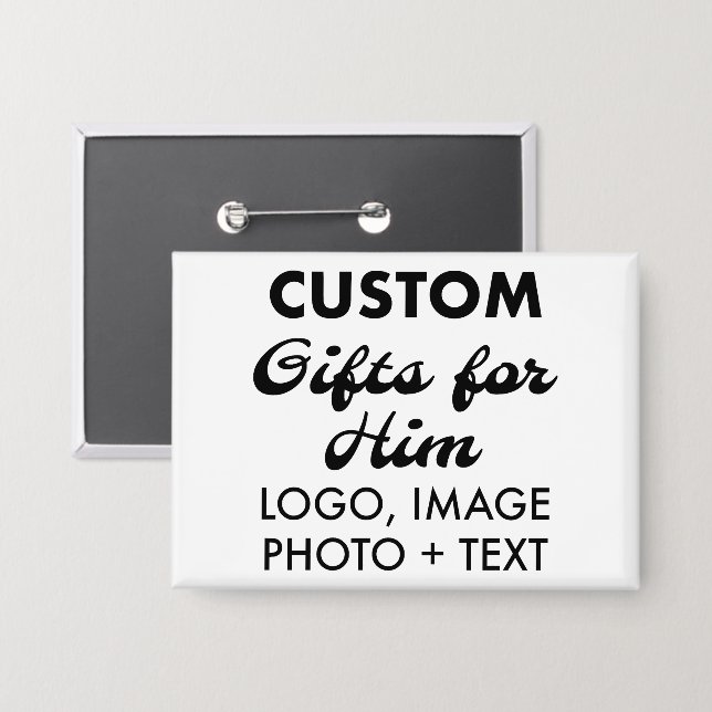 3.5" x 2.5" Insignia botón Personalizados Regalos  (Anverso/Reverso)