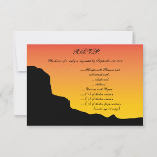 3.5 x 5 R.S.V.P Tarjeta de respuesta Desert Mounta