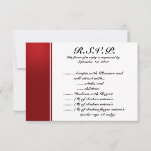 3.5 x 5 Tarjeta de respuesta R.S.V.P. Blanca Árbol