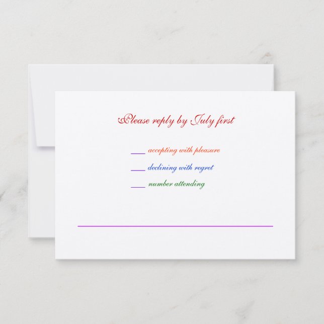 3.5x5 Boda gay Arcoiris Orgullo LGBT RSVP Textos (Anverso)
