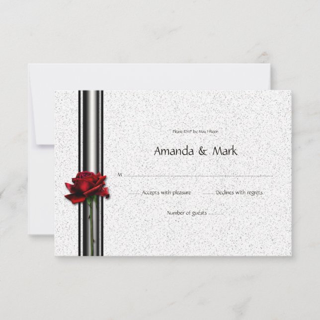 3.5x5 Rosa Roja RSVP (Anverso)