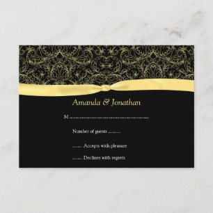 3.5x5 RSVP en blanco y negro