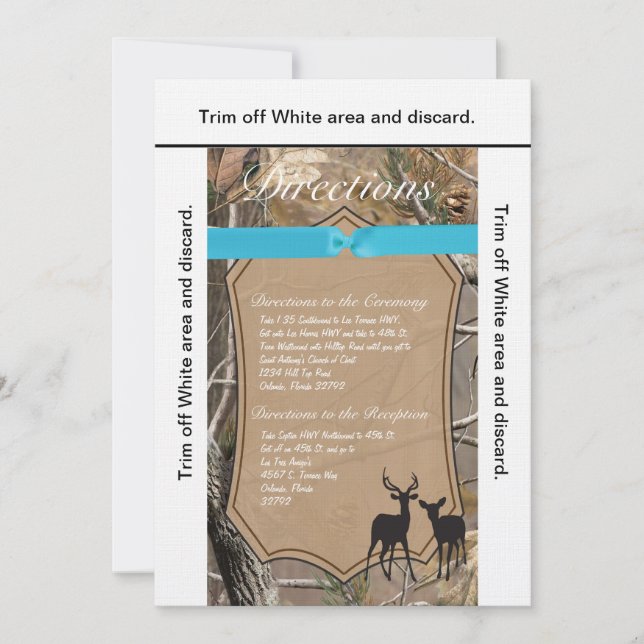 3.5x6 Direcciones Cazadores de tarjetas Camo Camof (Anverso)