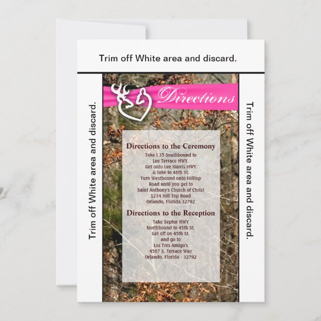 3.5x6 Tarjeta de dirección Pareja de ciervos Doe B (Anverso)