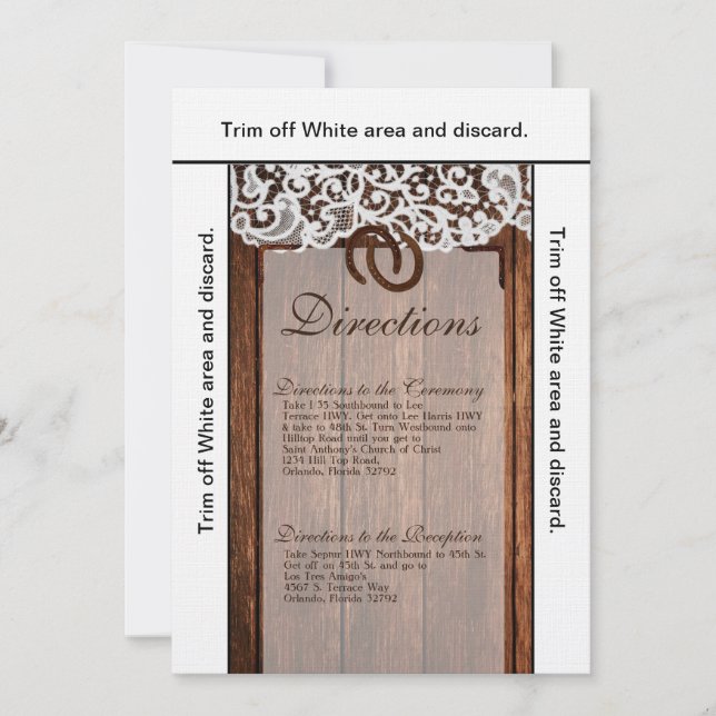 3.5x6 Tarjeta de zapatos para caballos en el lago  (Anverso)