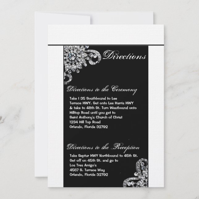 3.5x6 Tarjeta Diamond Jewelry Necklace Bra (Anverso)