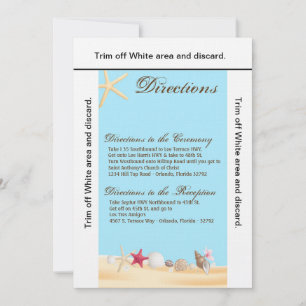 3.5x6 Tarjeta Marea Shells Beach Sand Ocean