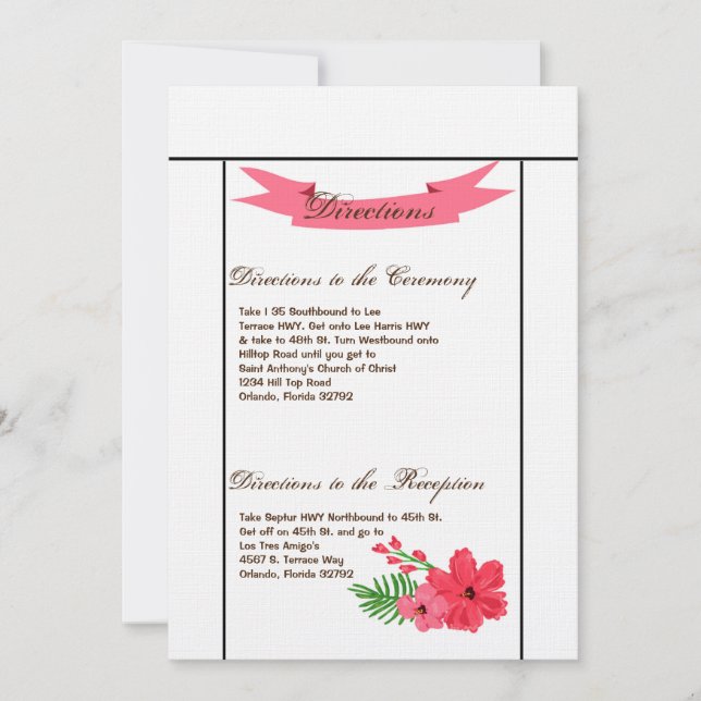 3.5x6 Tarjeta Primavera Hibiscus Flower Hawai (Anverso)