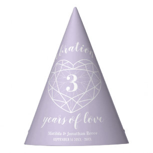3 años de boda aniversario gorras de personalizado