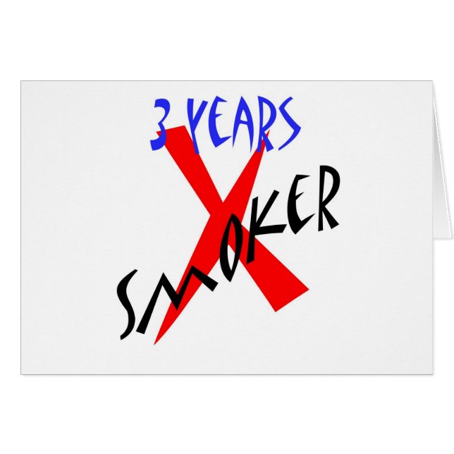 3 años de X-fumador del rojo (Anverso (Horizontal))