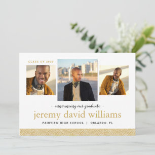 3 Anuncio de graduación moderno con foto